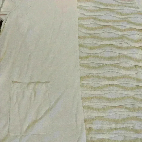 Soft Surroundings X-Large Ivory Sabal Textured Cowl Neck Sweater White Cream - Picture 4 of 8